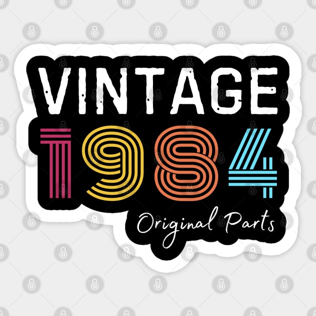 Vintage 1984 Sticker by Inktopolis